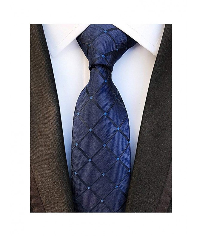 Classic Plaid Striped Jacquard Necktie