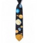 Black Silk Solar System Necktie