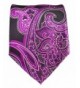 Pink and Black Paisley Necktie