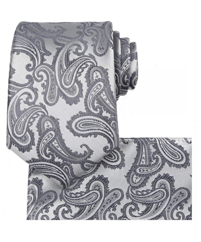 FlowerMoon Classic Paisley Necktie Pocket