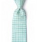 White Silk Grid Paper Necktie