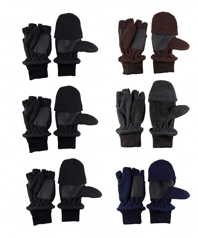 Gelante Fleece Gloves Fold Back Assorted