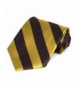 Brown and Gold Striped Tie