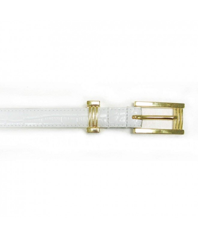 Classy Plated Buckle White Extra Large