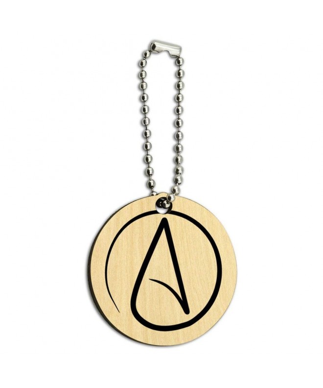 Atheism Atheist Symbol Wooden Round