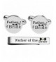Kooer Personalized Wedding Engraved Cufflinks