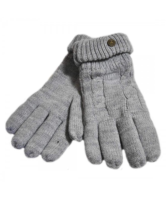 Cable Gloves Embossed Shamrock Colour
