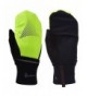 TrailHeads Convertible Running Gloves hi vis