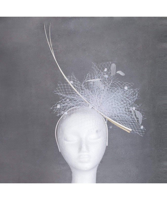Fascinator Feathers Champagne Turquoise Fascinator