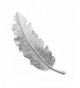 Fashion Feather Crystal Hairpin Silver