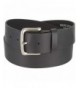 Black Solid Leather Strap Belt