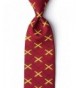 Red Silk Tie Artillery Necktie