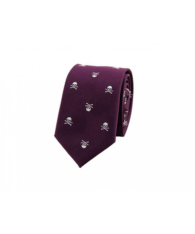 Hello Tie Crossbones Necktie Polyester