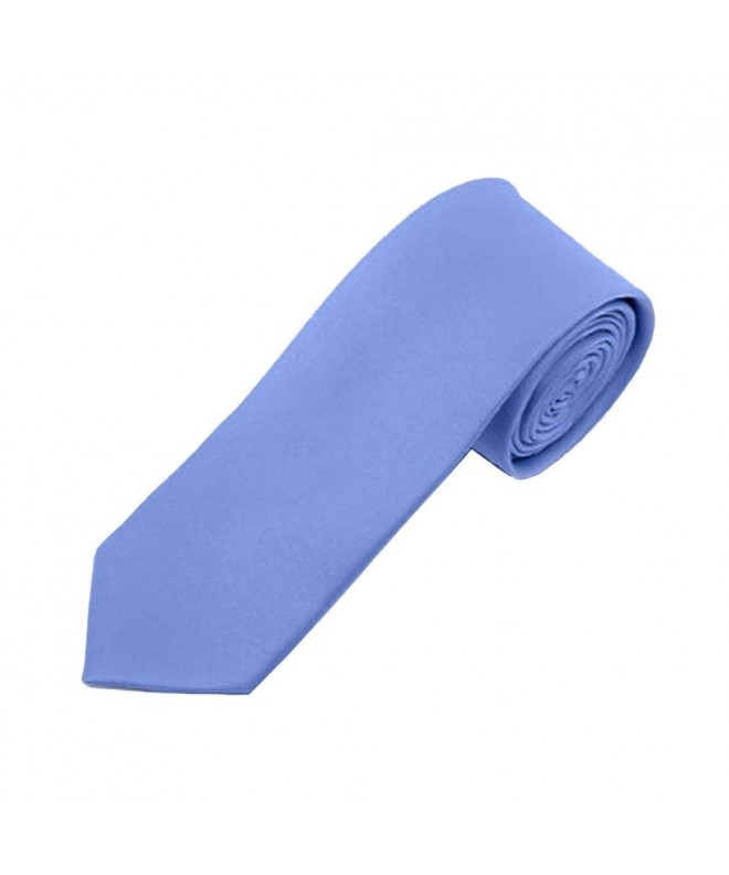 Solid Color Mens Skinny Tie