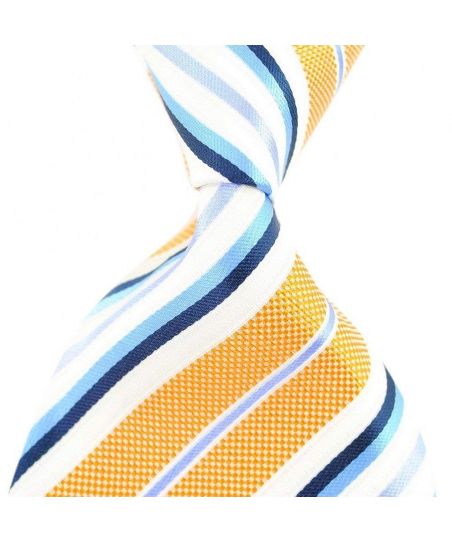 MENDENG Striped Jaquard Business Neckties