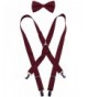ORSKY Mens Suspenders Adjustable Wine