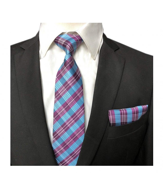 College Purple Jacquard Gentlemen Necktie