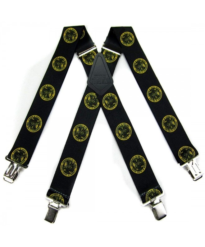Black Gold Army Strong Suspenders