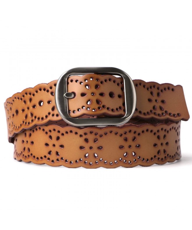 Brown Genuine Leather Belts SUOSDEY