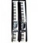 Keyboard Suspenders Gothic Rocker Unisex