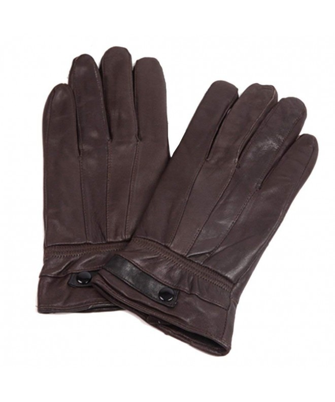 TULIPTREND Mens Leather Warm Gloves