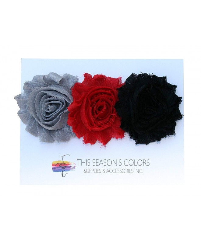 Shabby Flower Clips Three Colors