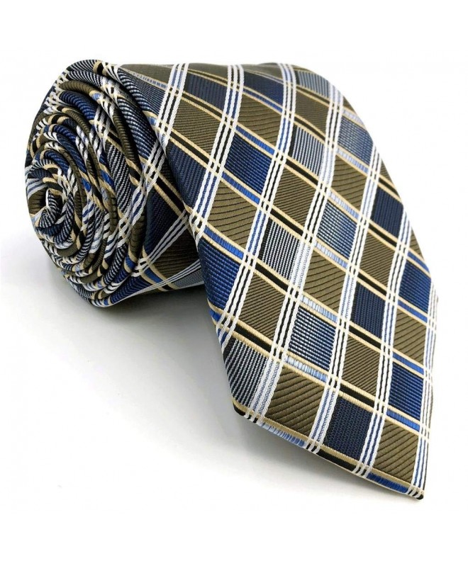 Shlax Checkered Neckties Business Jacquard