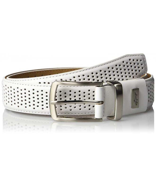 Greg Norman Mens Perforated White