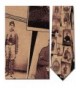Beige Portraits Soldiers History Necktie