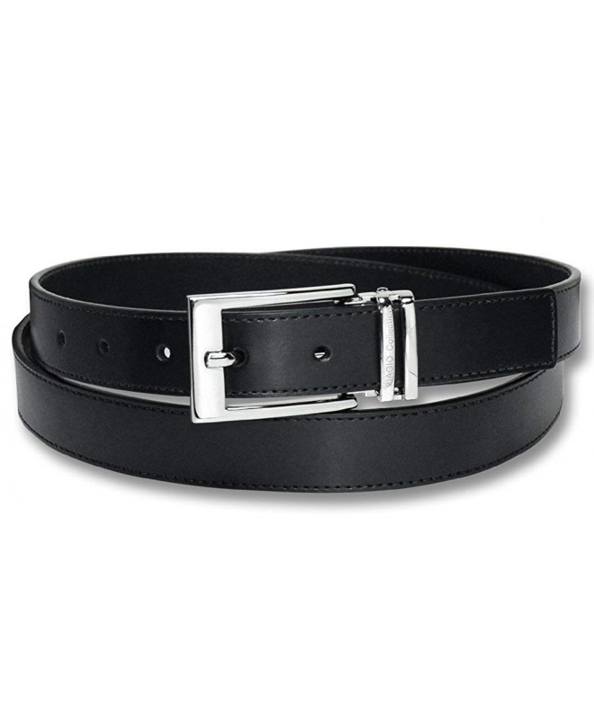 Biagio Bonded Leather Silver Tone Buckle