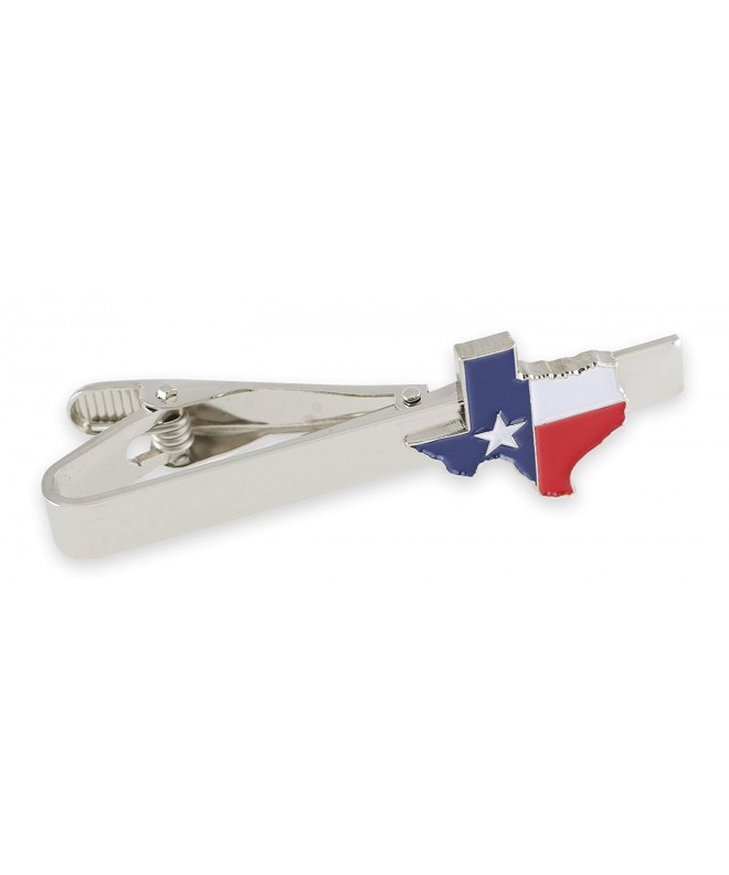 Texas Flag Enamel Cufflinks Silver