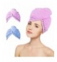 Microfiber Turban Buttons Absorbent Wrapped