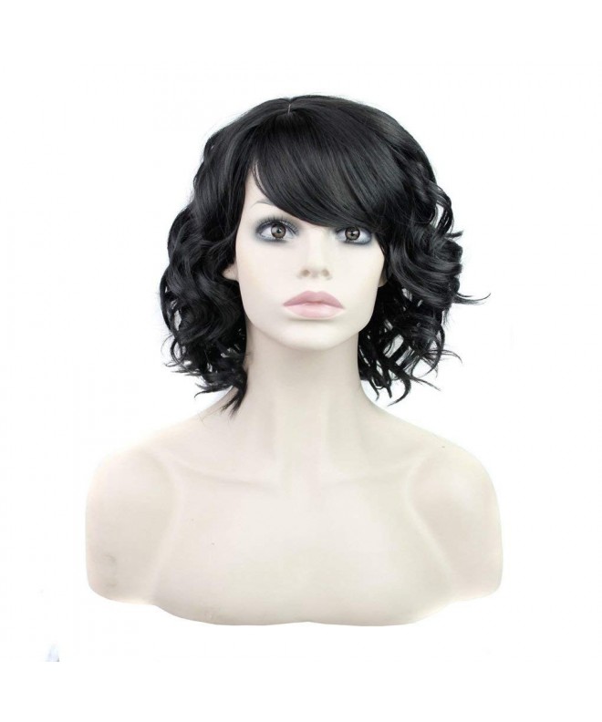 S SSOY Heat Resistant hairpieces Curly Cosplay