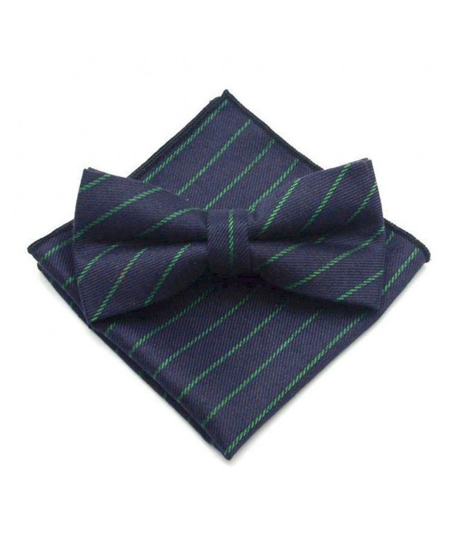 Secdtie Green Cotton Casual Bowties