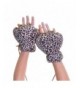 Angelina Animal Fingerless Gloves Leopard