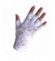Jytrading Floral Mittens Fingerless Gloves