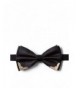 Metal Tipped Black Polyester Pre Tied Bow