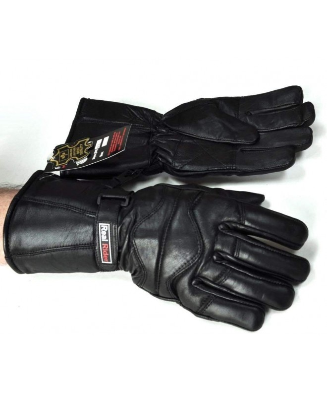 Winter Motorcycle Gauntlet Leather Insulated