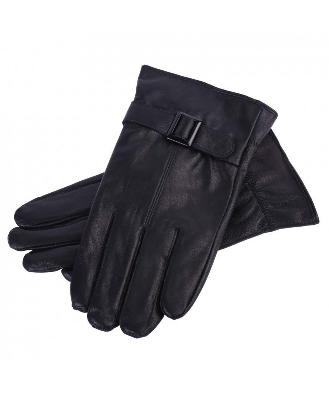 Gloves Winter Leather Lined Driving