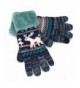 YAN LEI Knitted Mittens Touch Navy