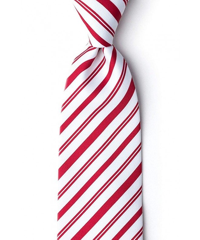 Candy Cane Red Microfiber Tie