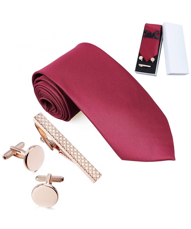 Mens Solid Color Necktie Links
