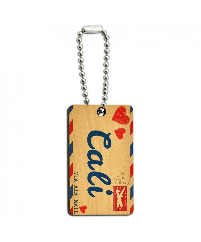 Mail Postcard Wooden Rectangle Chain