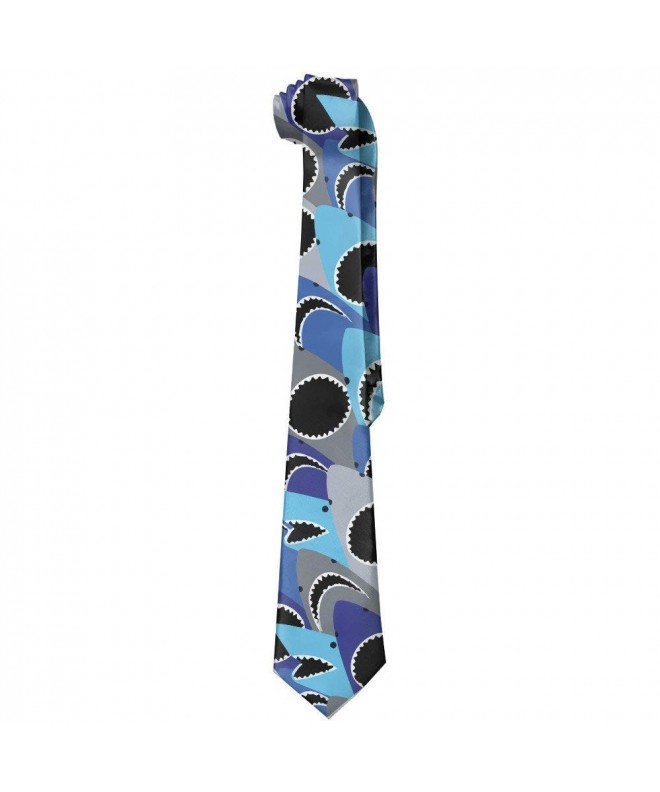 HenSLK Shark Classic Polyester Necktie