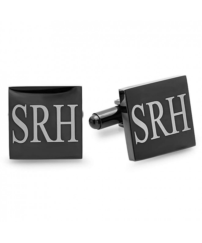 Free Engraving Stainless Square Cufflinks