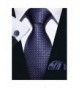 Navy Necktie Cufflinks Plaid Hanky