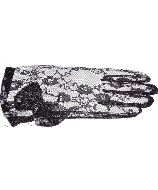 Fancy Black Inches Party Gloves