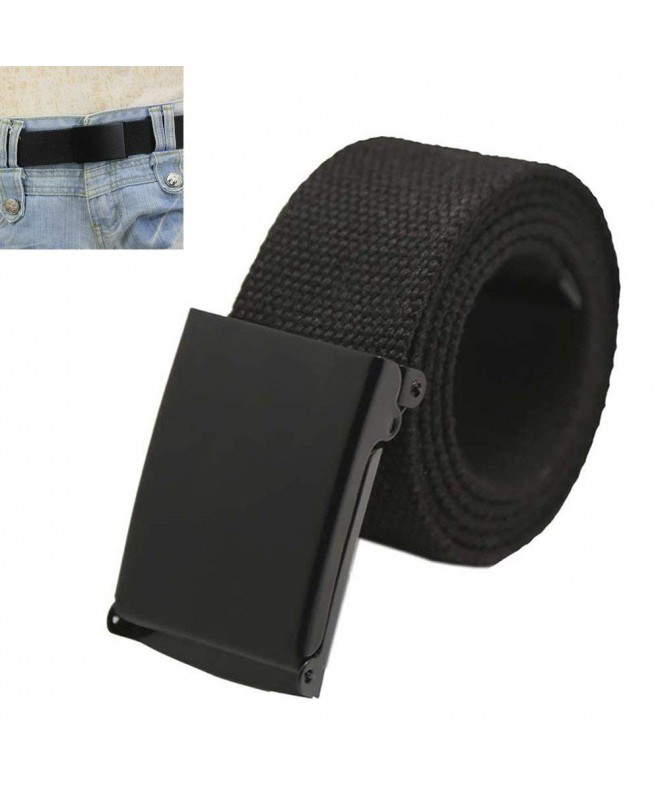 Canvas Military Style Black Buckle