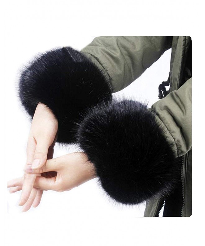 Womens Fuzzy Fur Wrist Bands