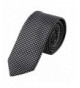 Black Silver Slim Necktie PS1040